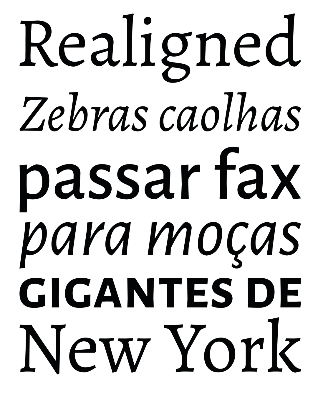 Specimen Alegreya Sans