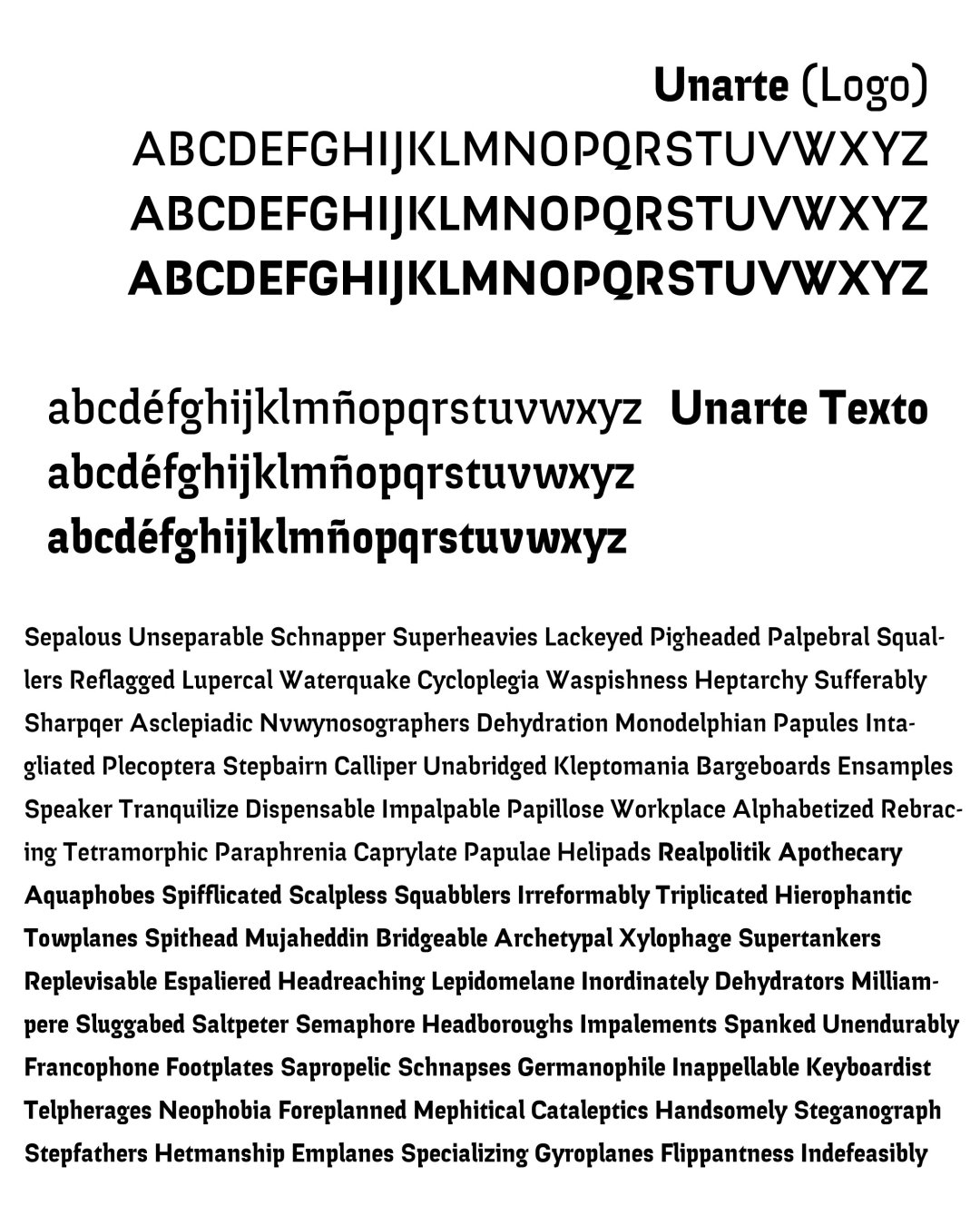 Specimen UNARTE
