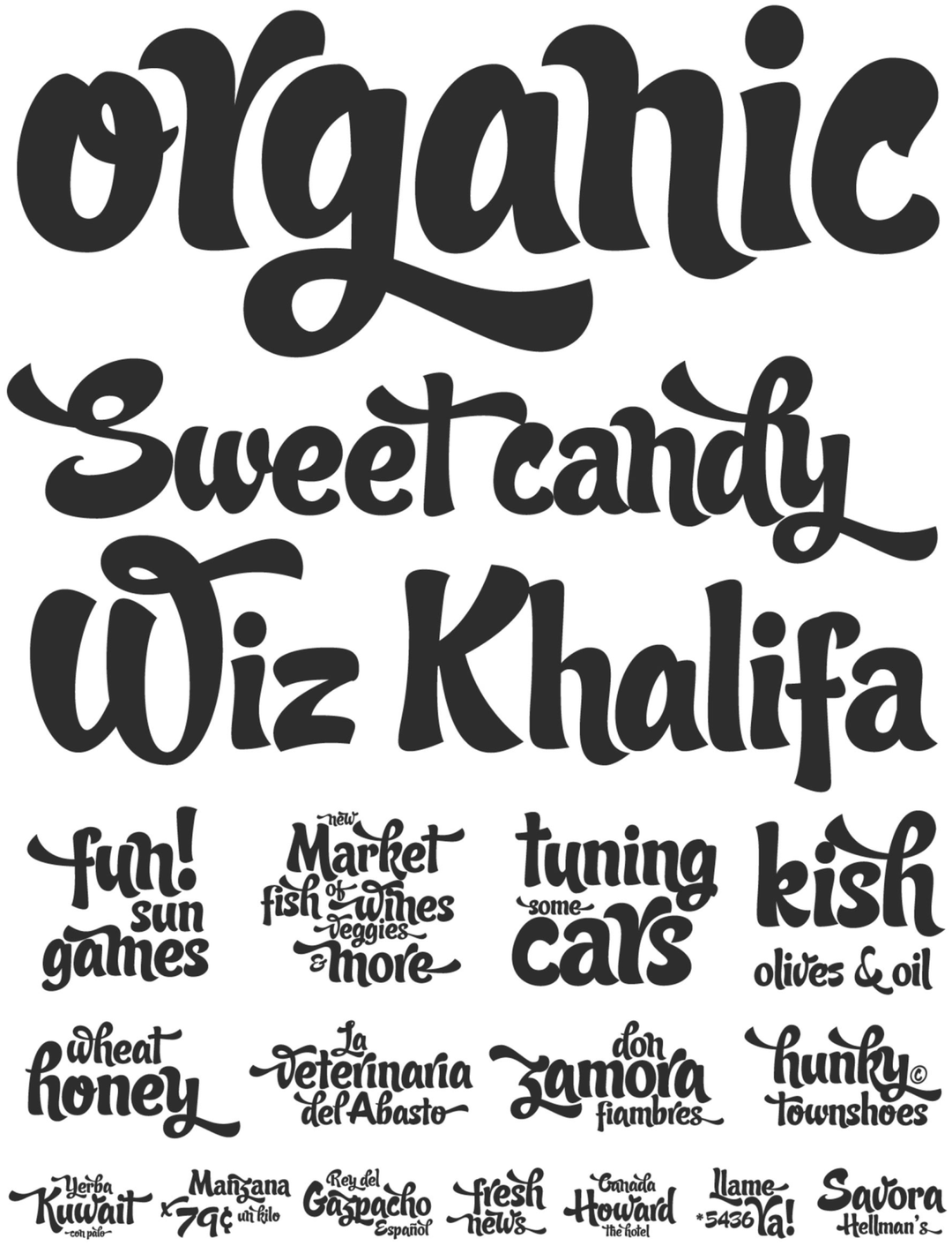 Specimen Candy Script