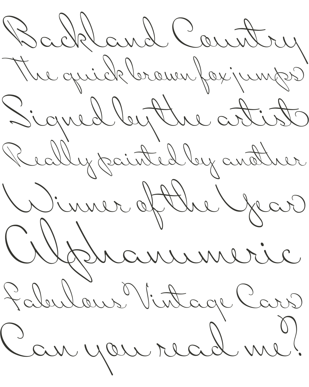 Specimen Miss Blaker Pro