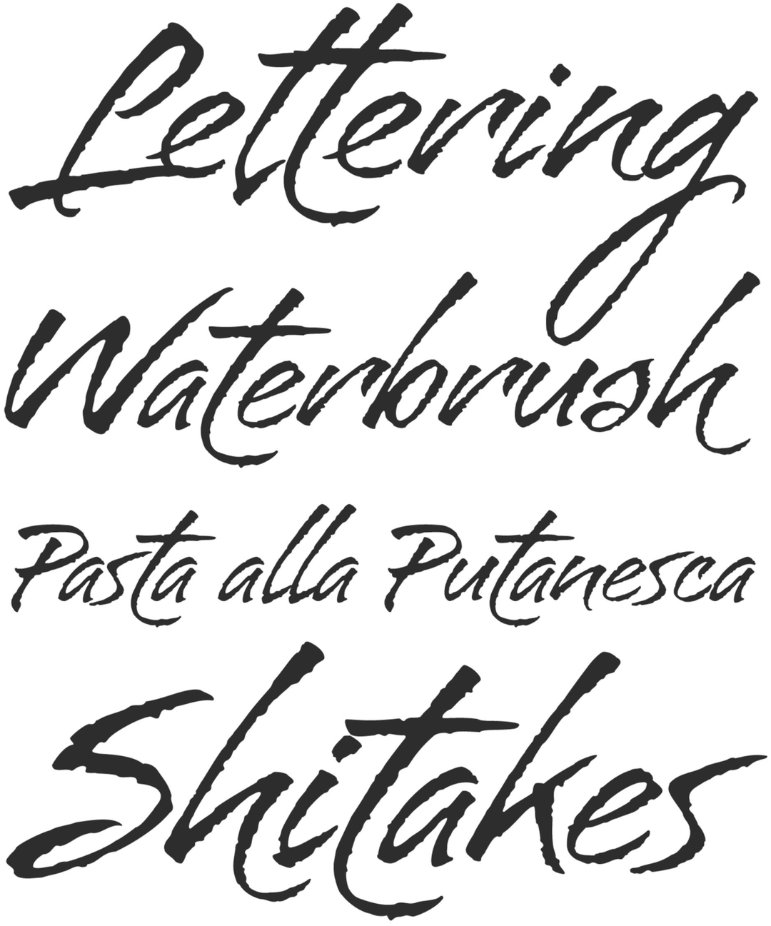 Specimen Bravissima Script