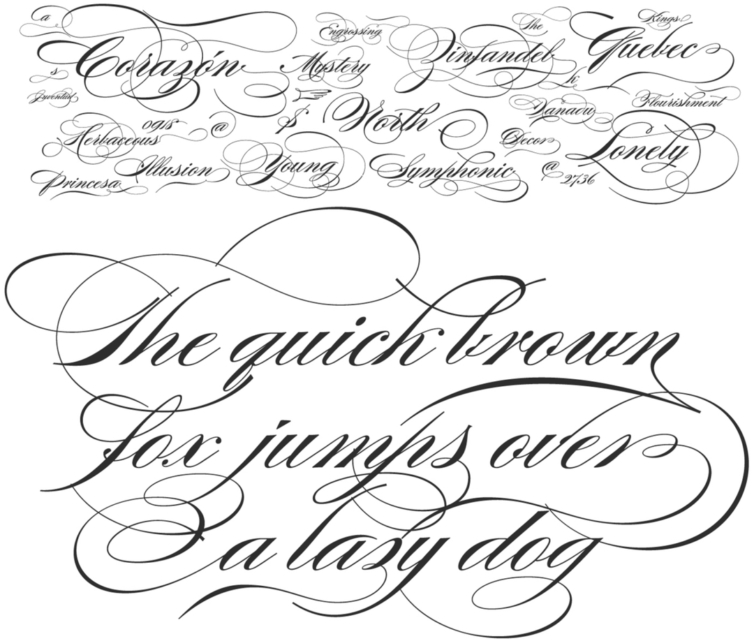 Specimen Burgues Script