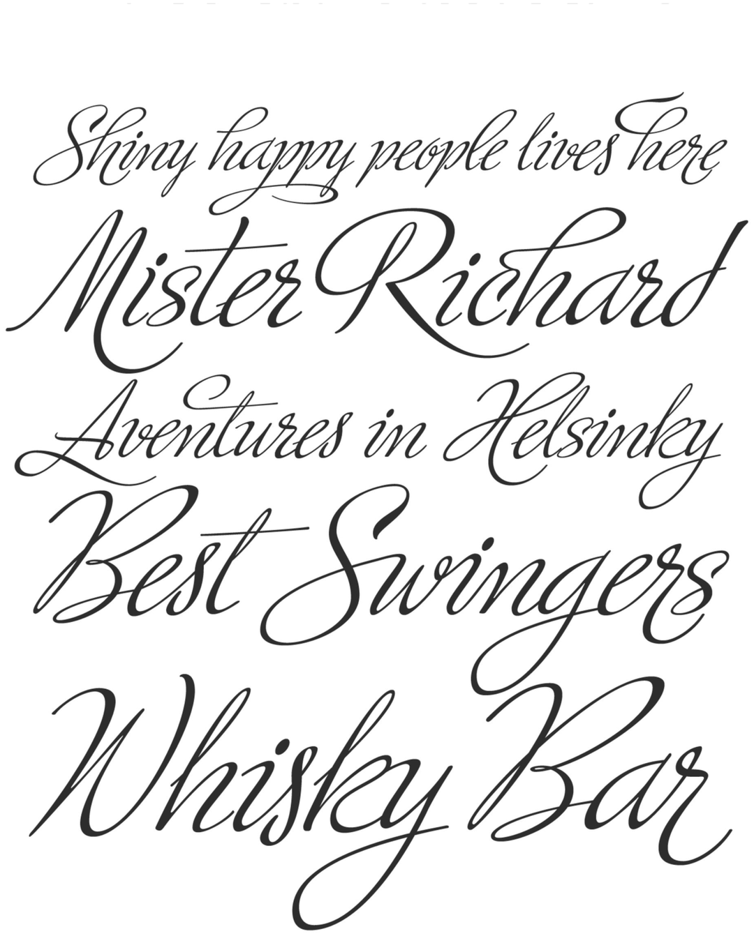 Specimen Ministry Script