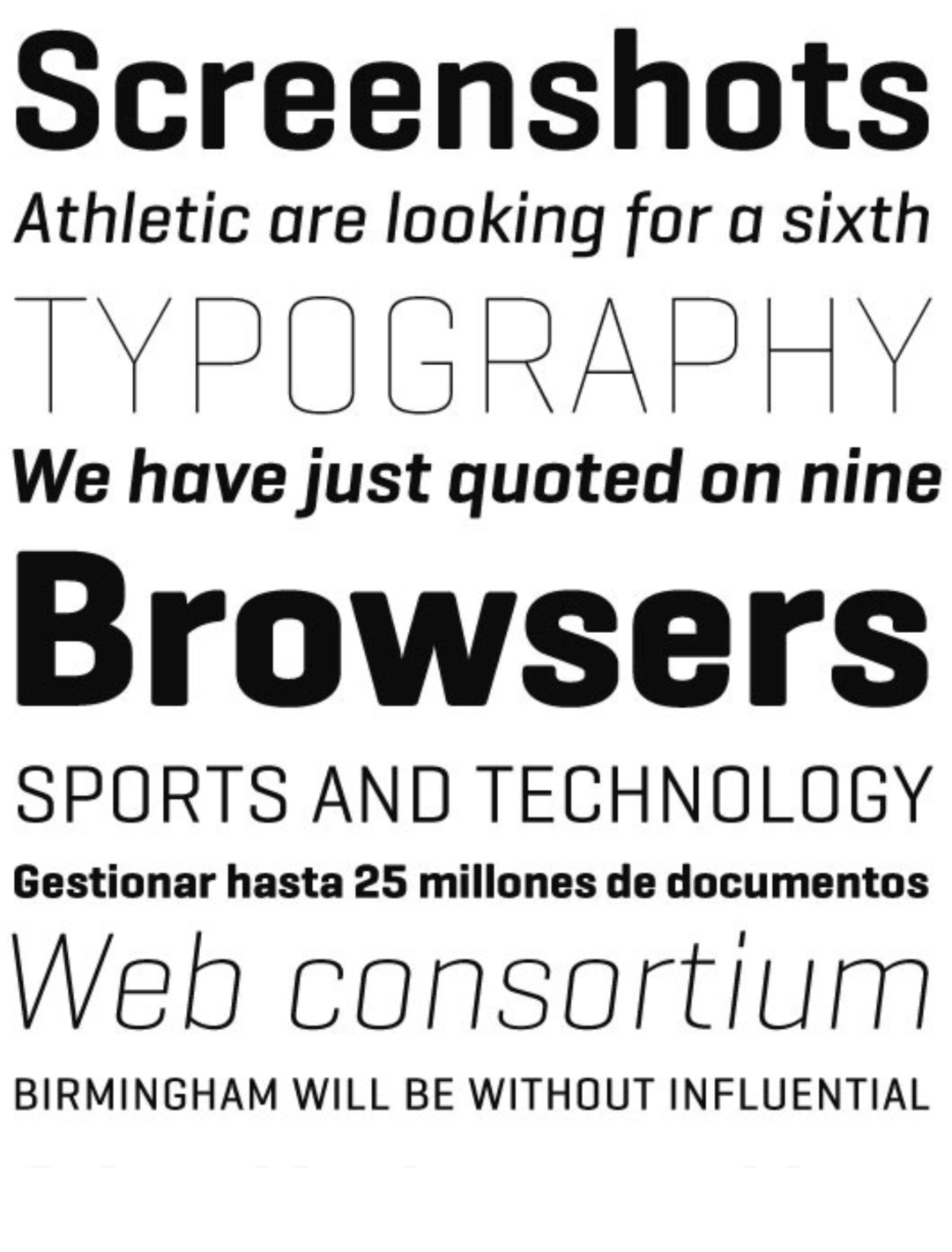 Specimen Geogrotesque