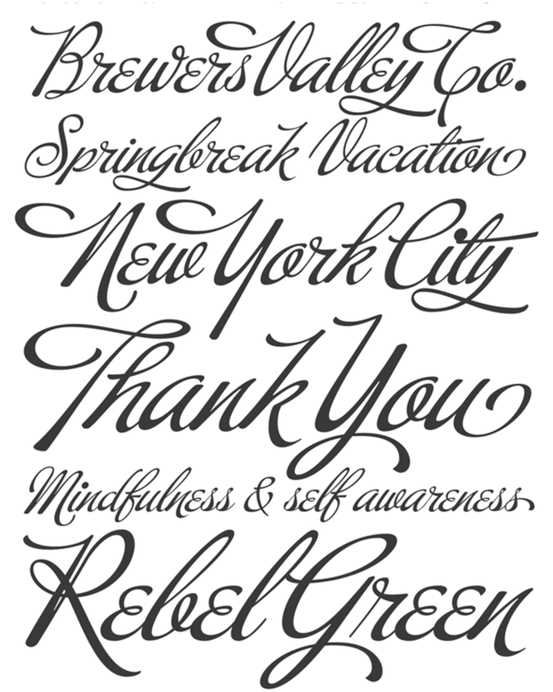 Specimen Buffet Script