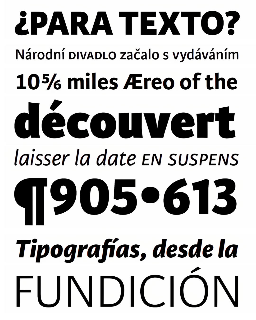 Specimen Karmina Sans