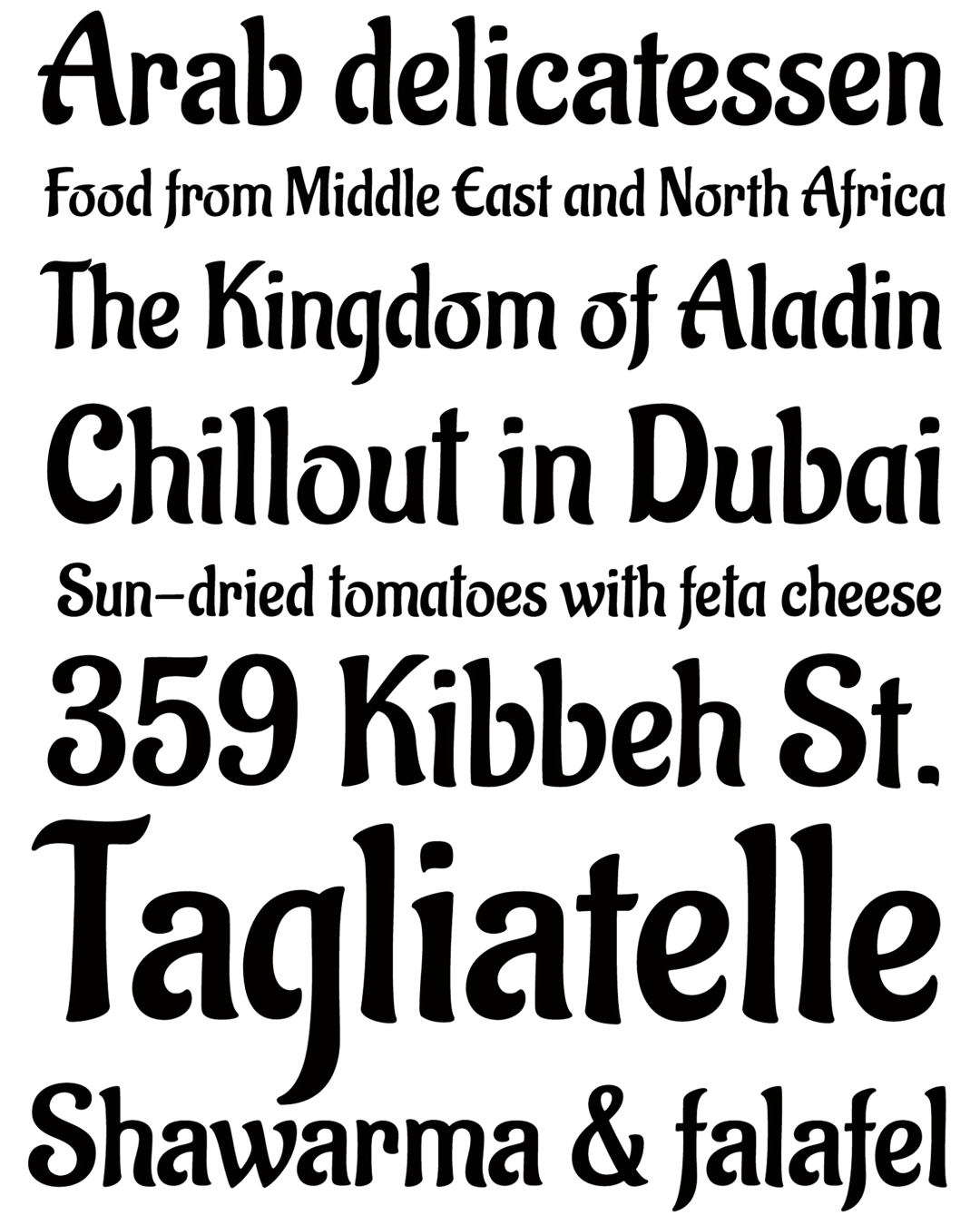 Specimen Aladin Pro