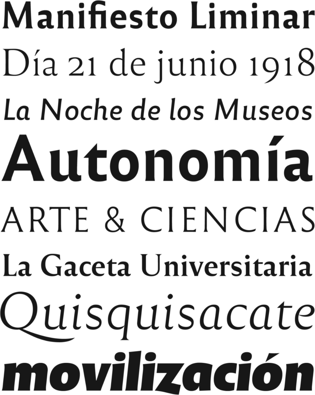 Specimen Reforma