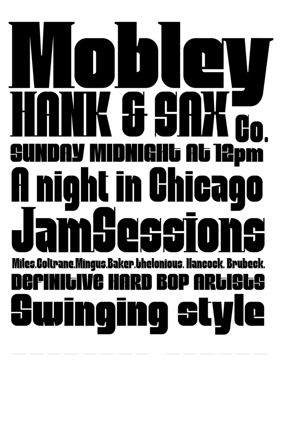 Specimen Mobley Sans Condensed