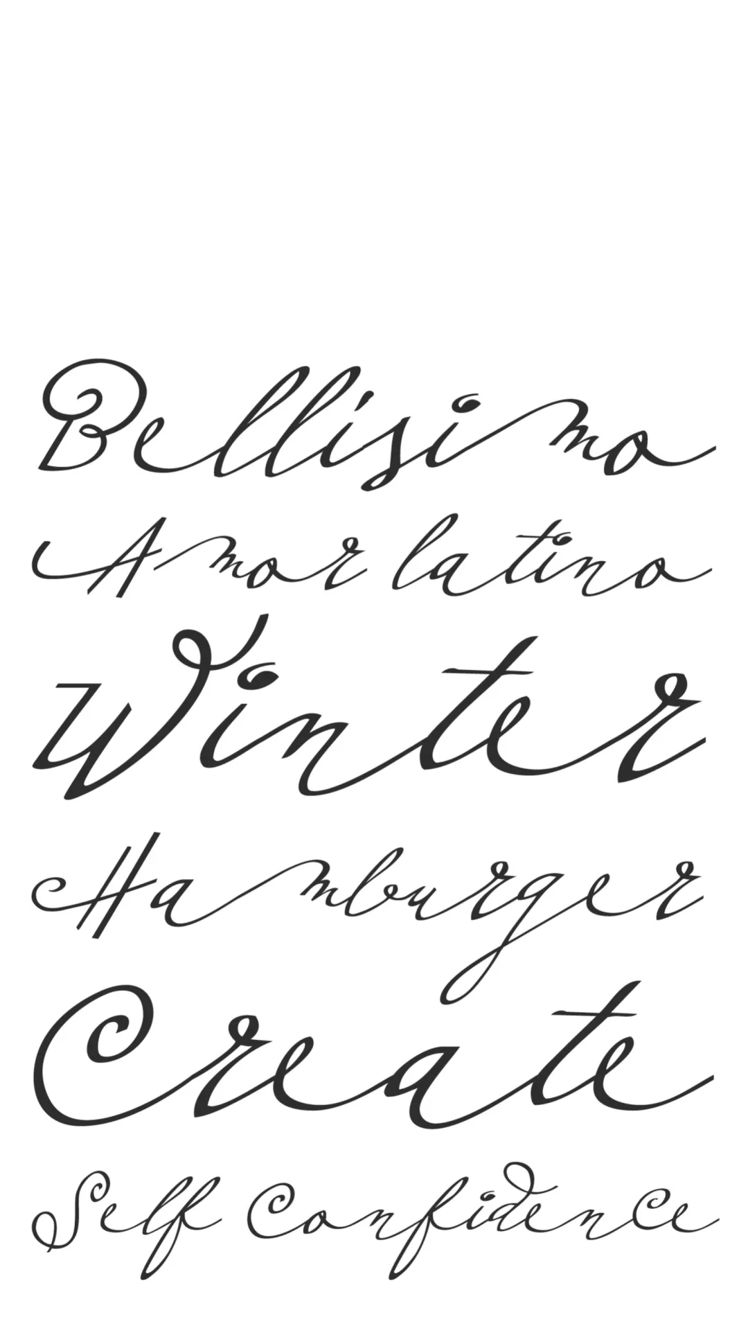 Specimen Plumero Script