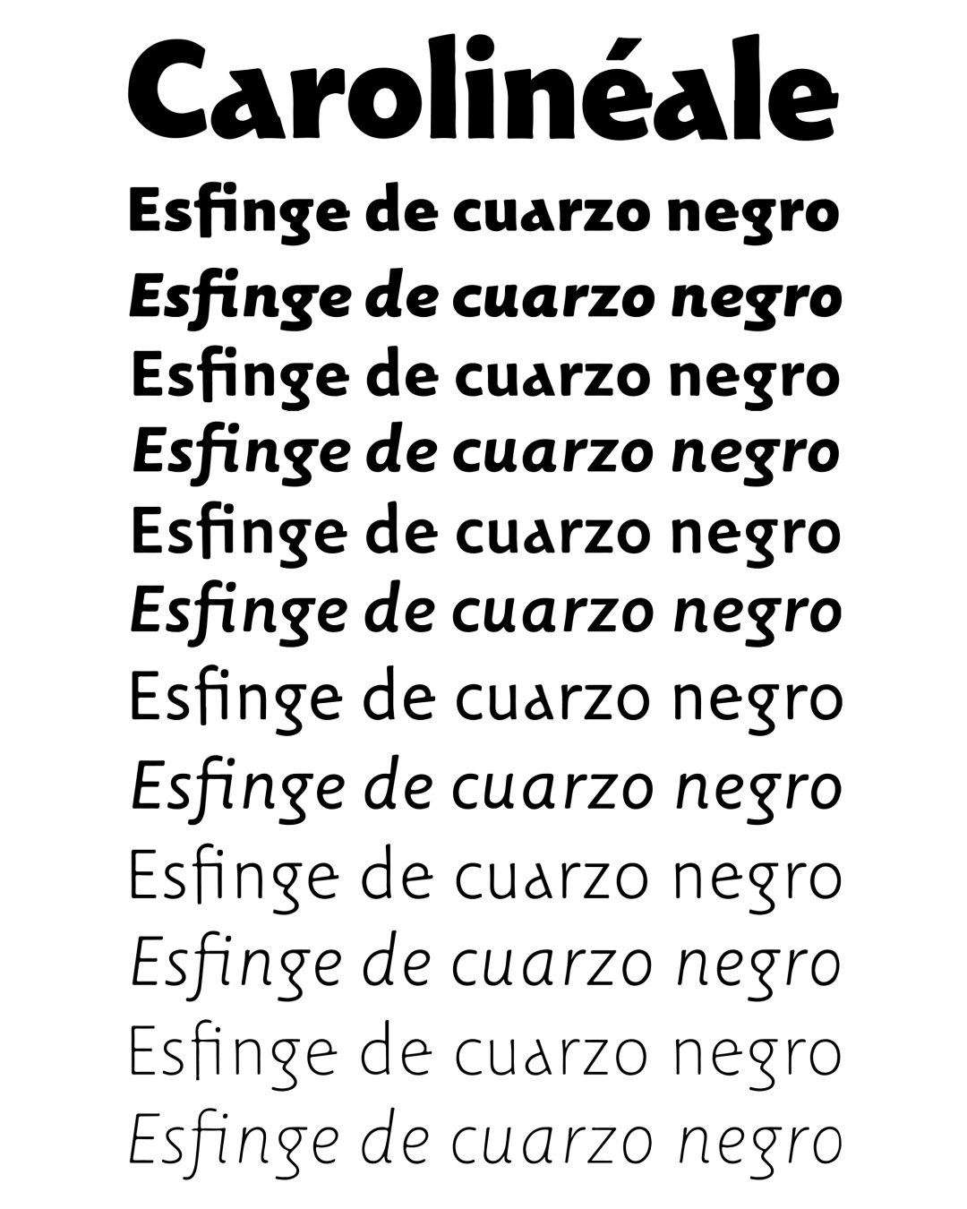 Specimen Carolinéale