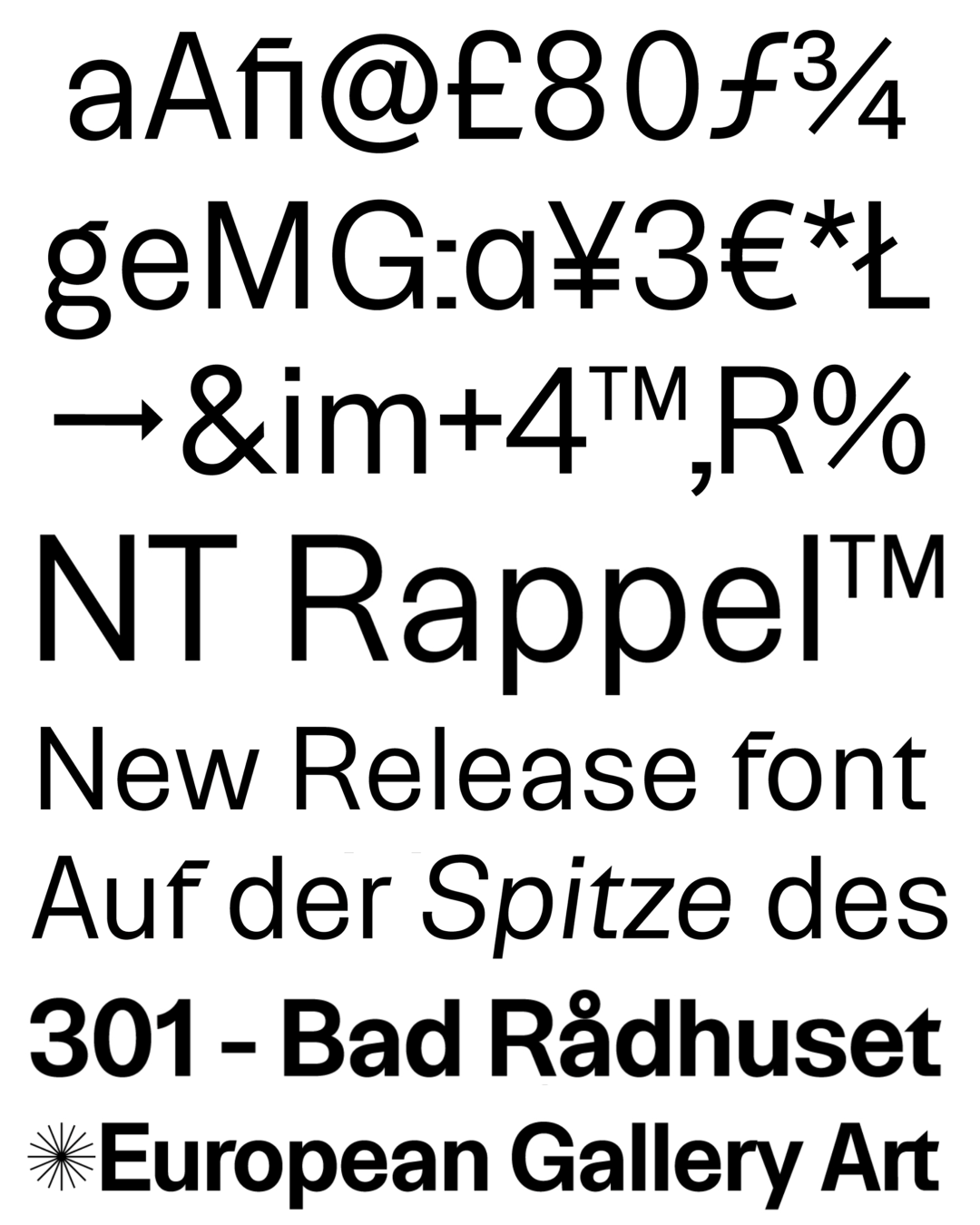 Specimen NT Rappel