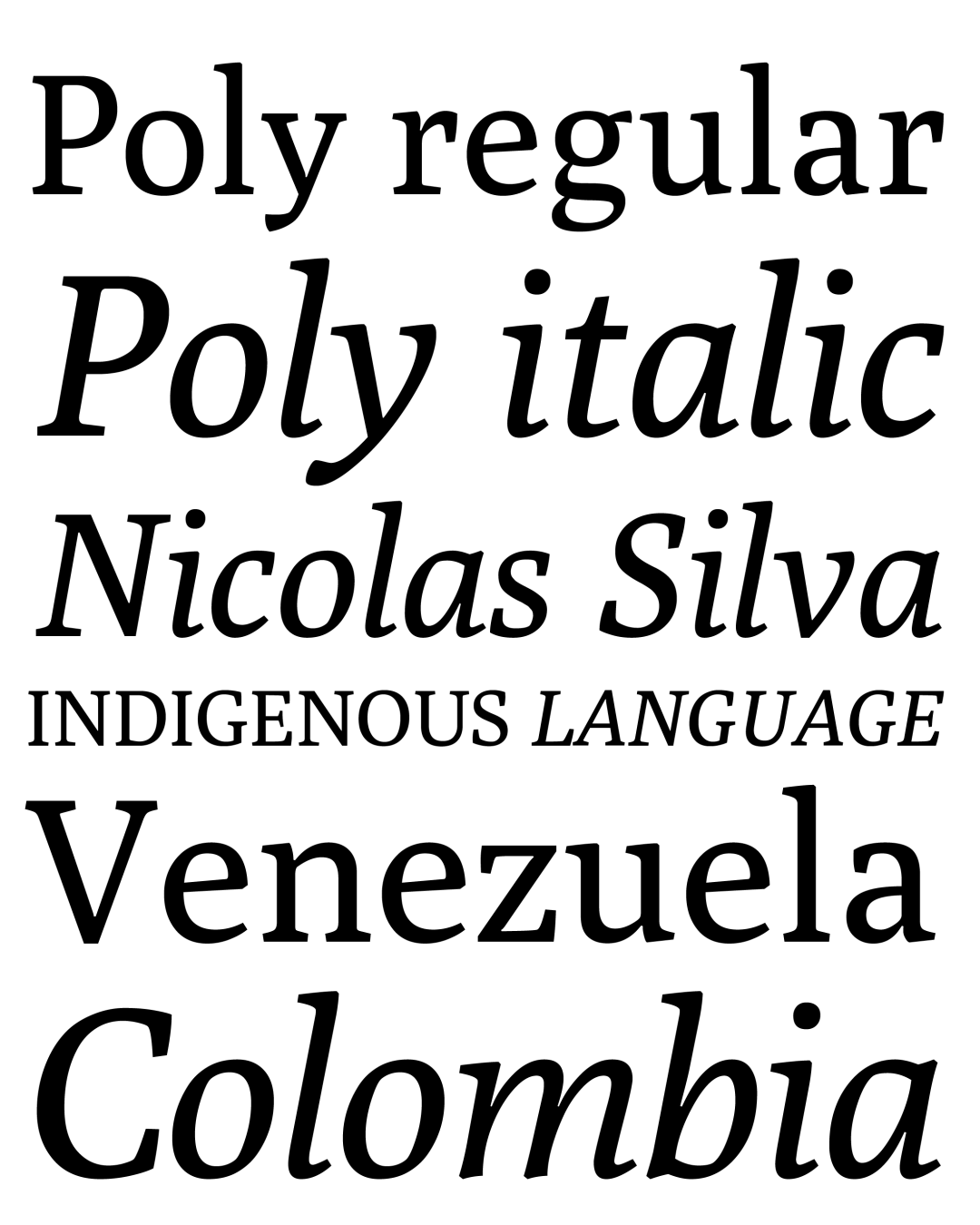 Specimen Poly
