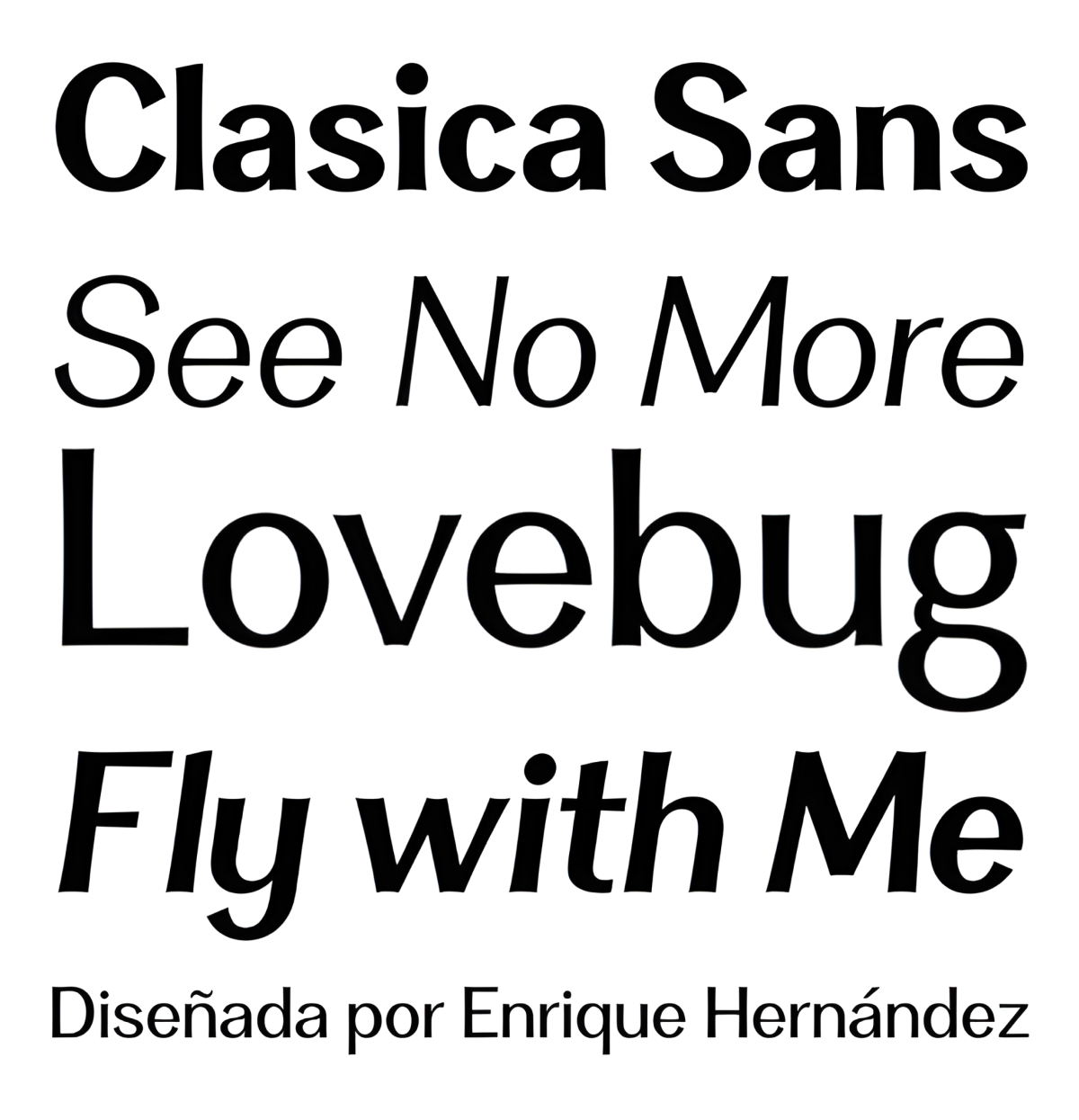 Specimen Clasica Sans