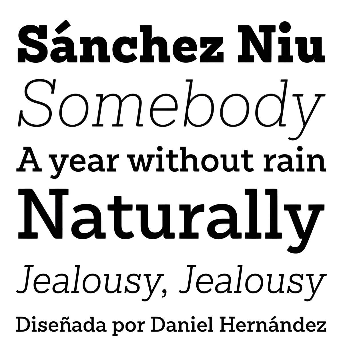 Specimen Sánchez Niu