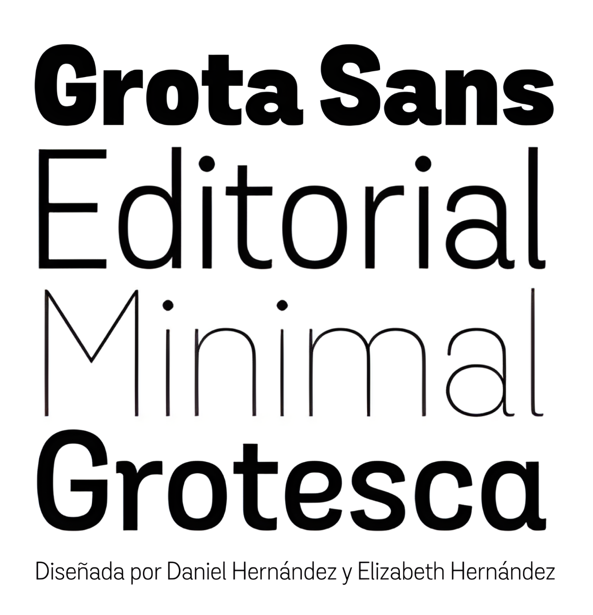 Specimen Grota Sans
