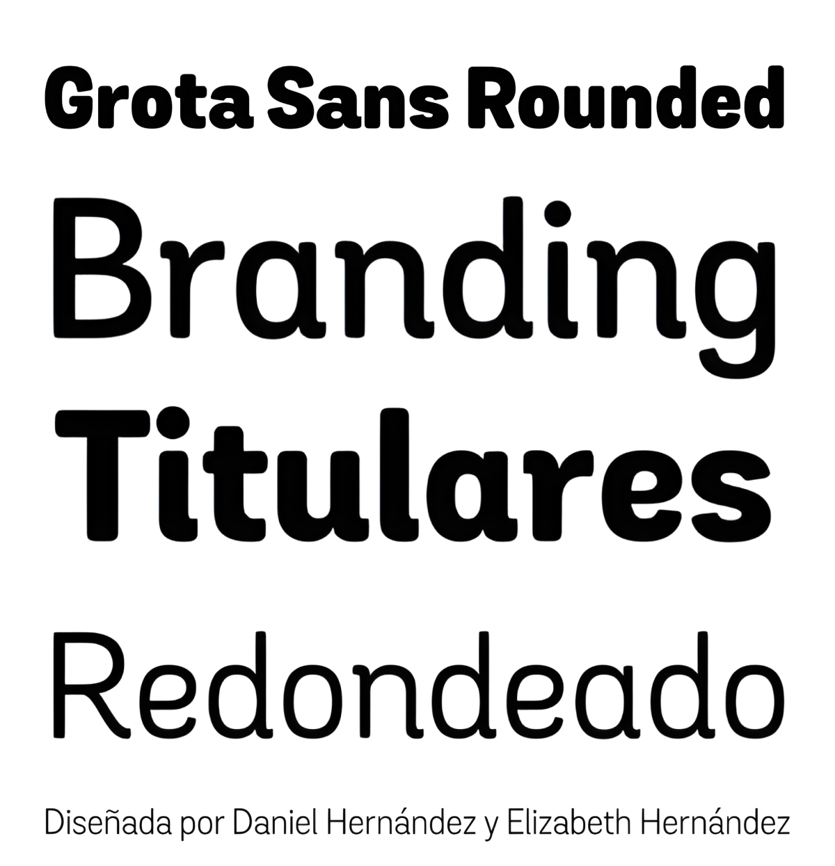 Specimen Grota Sans Rounded