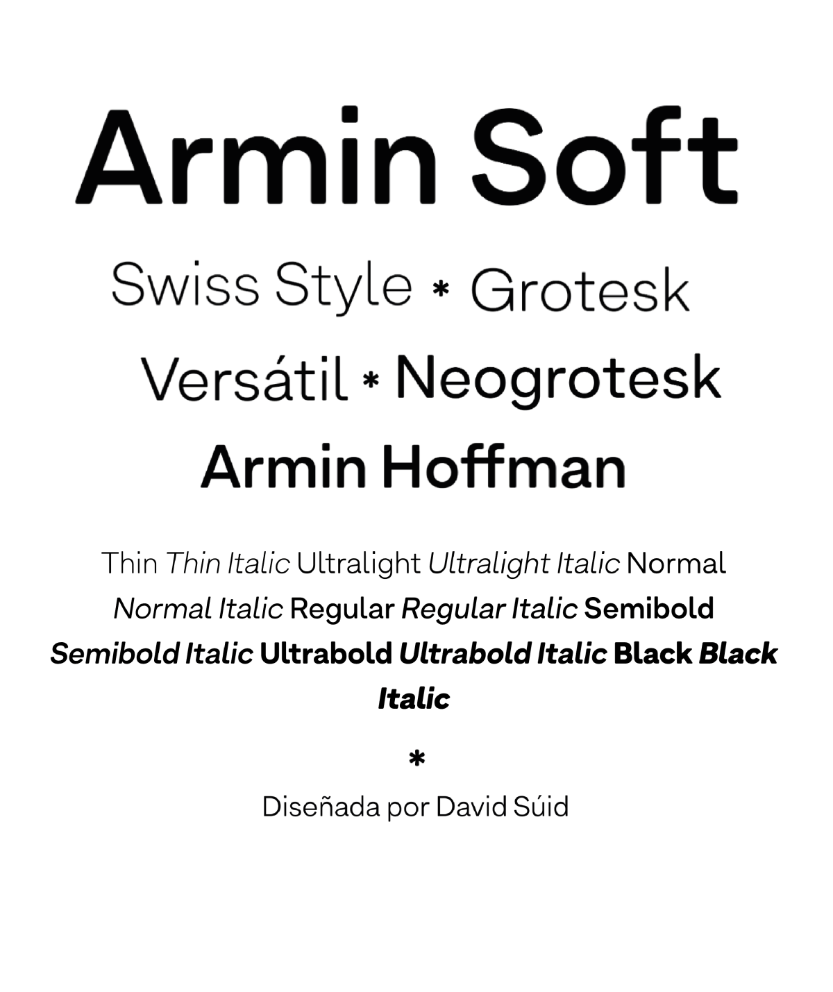 Specimen Armin Soft