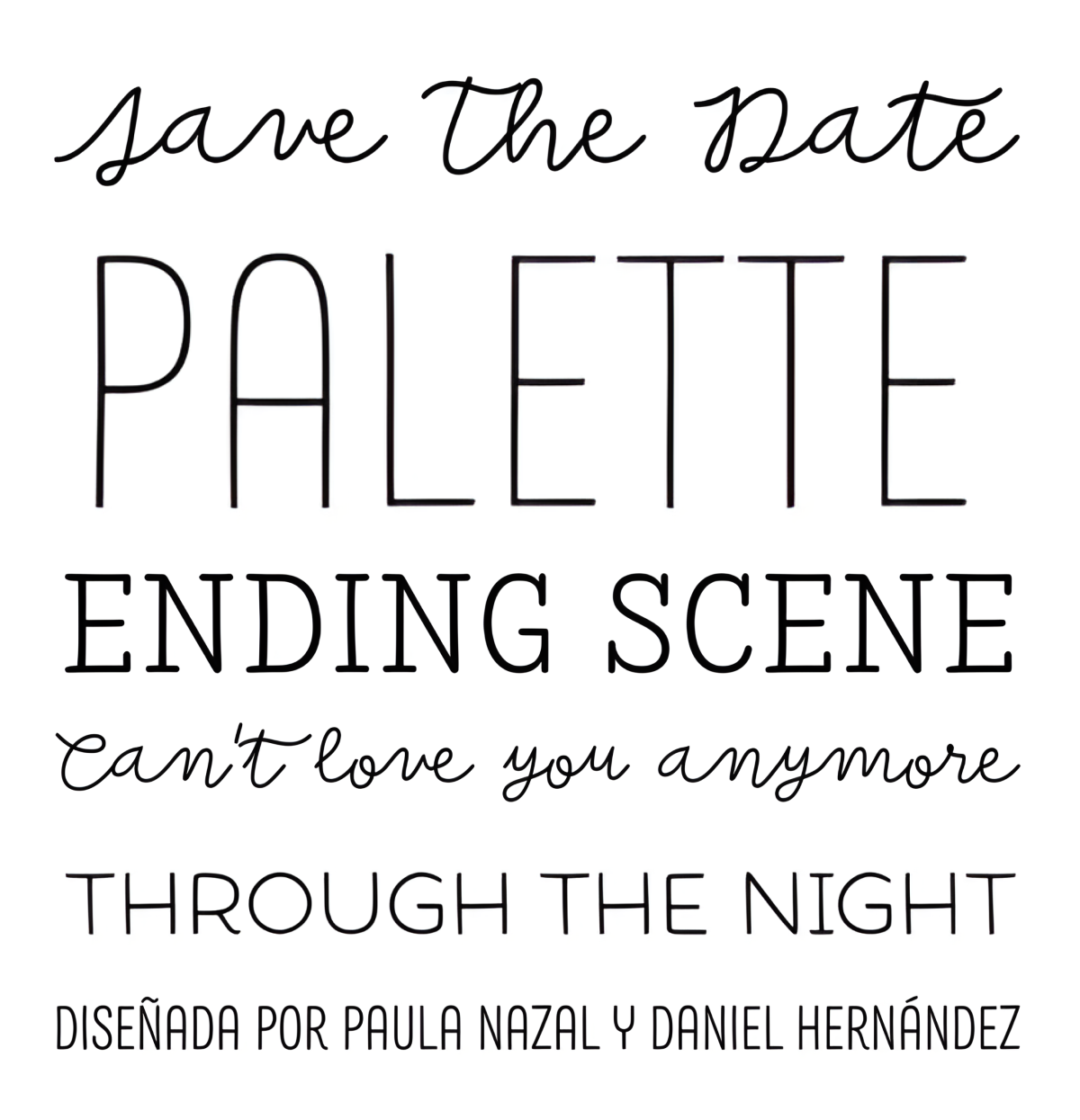 Specimen Save the date