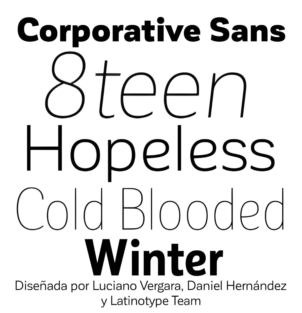 Specimen Corporative Sans