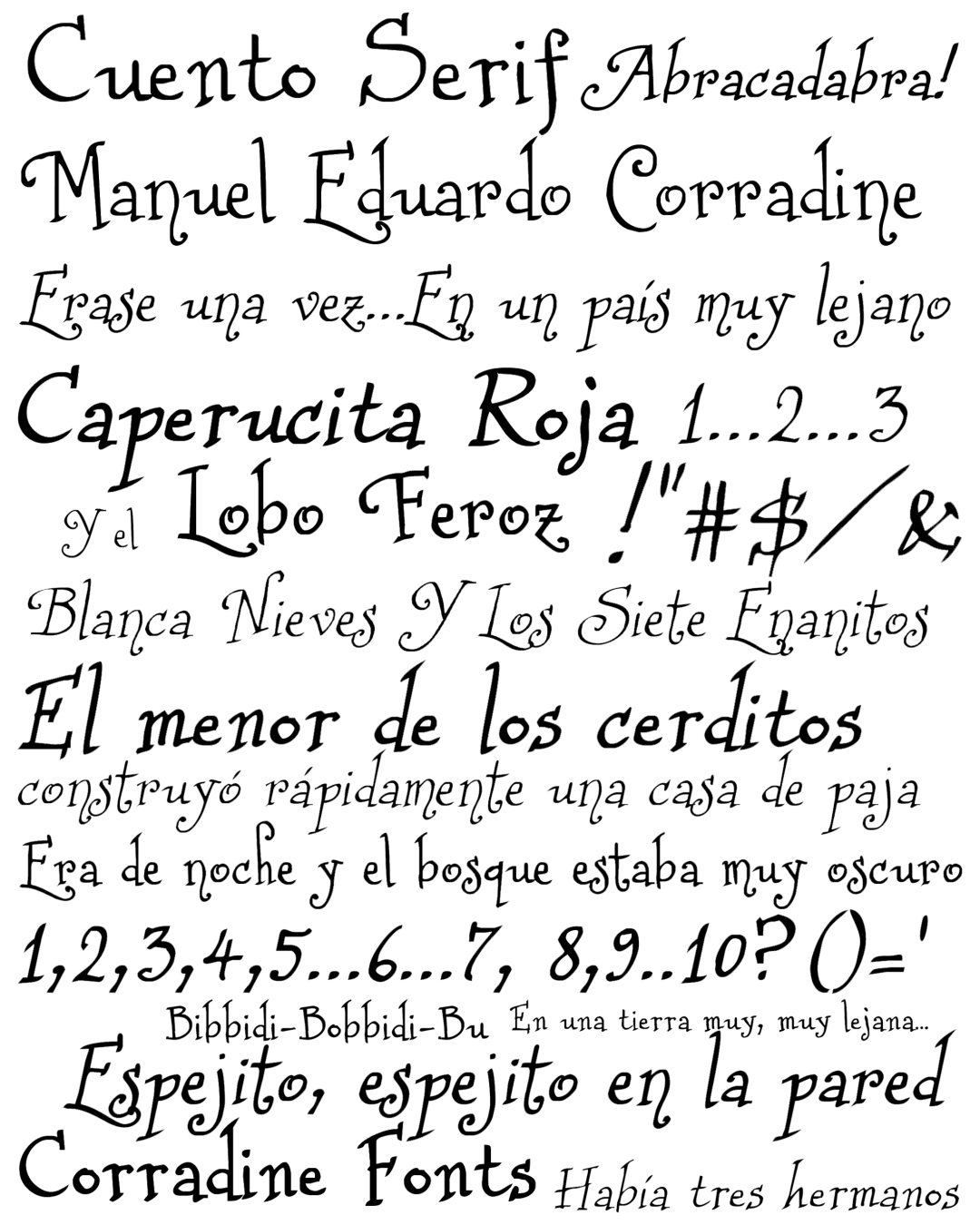 Specimen Cuento Serif