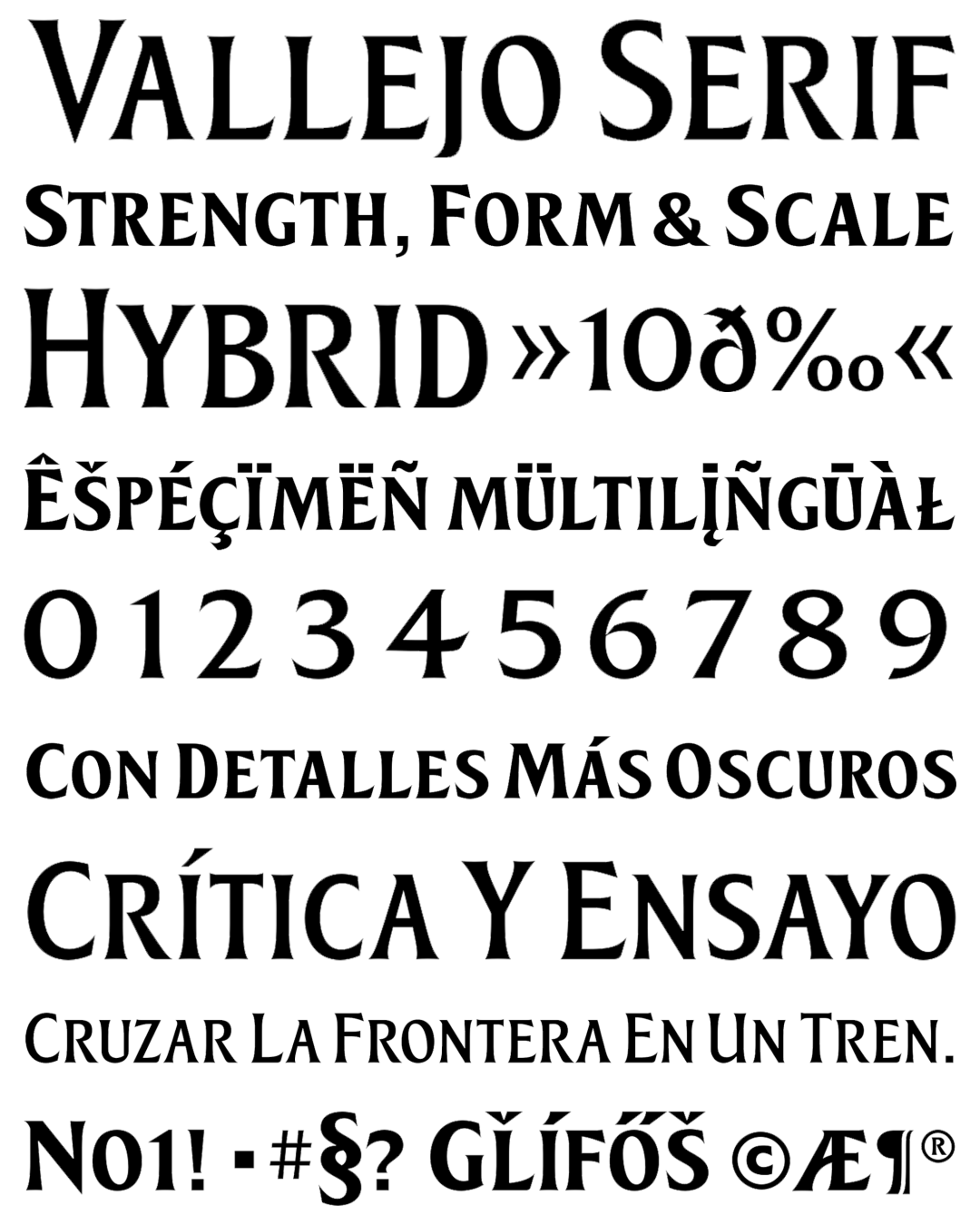 Specimen Vallejo Serif