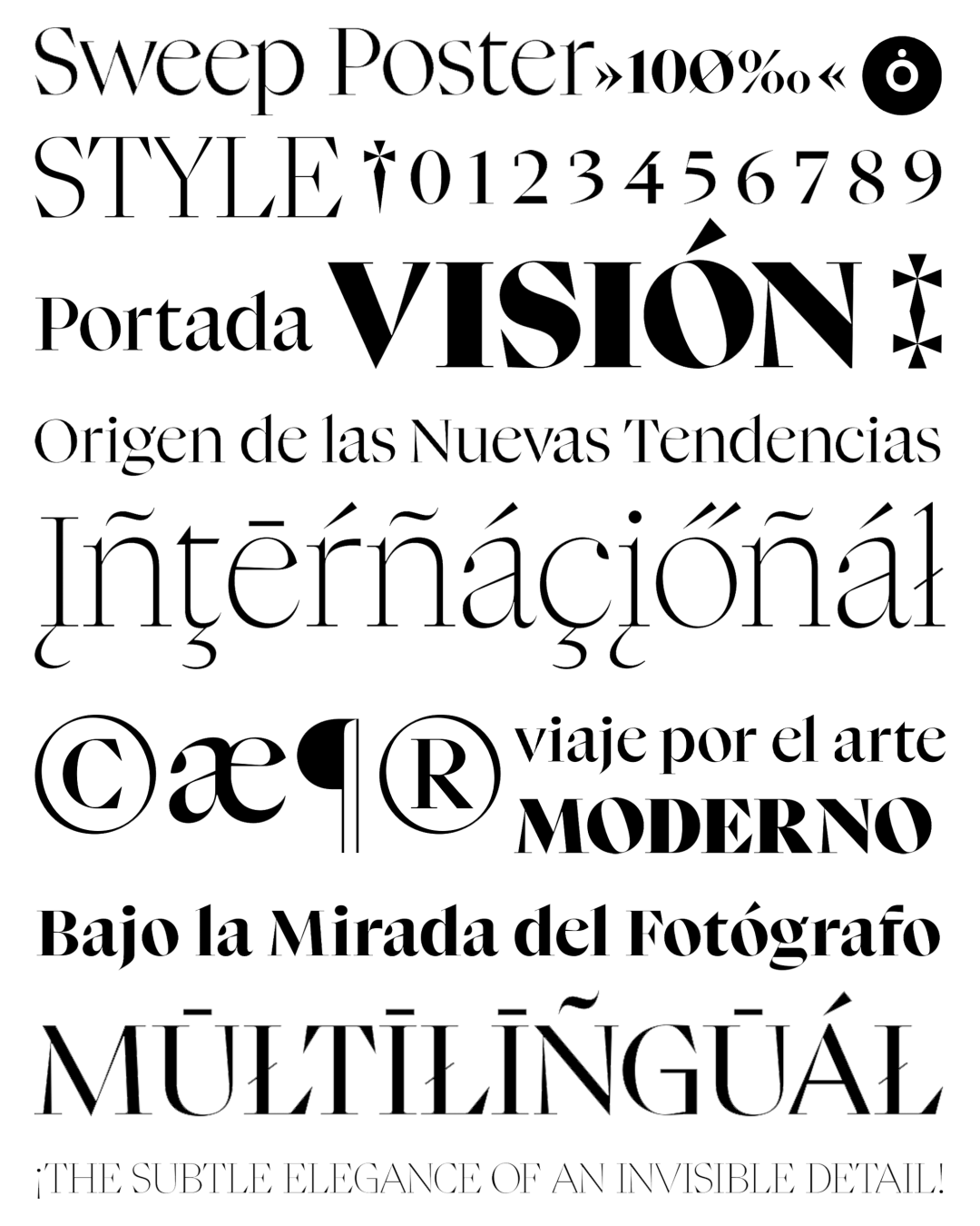 Specimen Sweep Poster