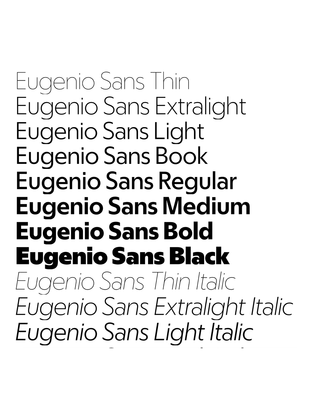 Specimen Eugenio