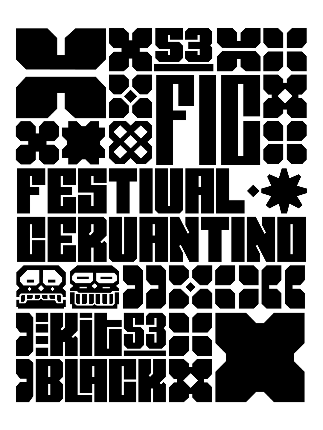 Specimen Cervantes Black