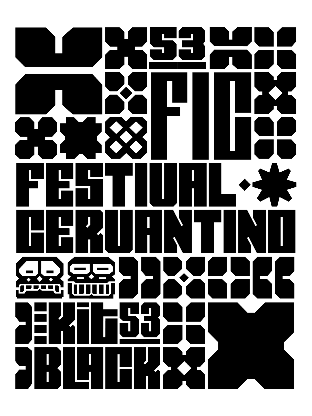 Specimen Cervantes Black