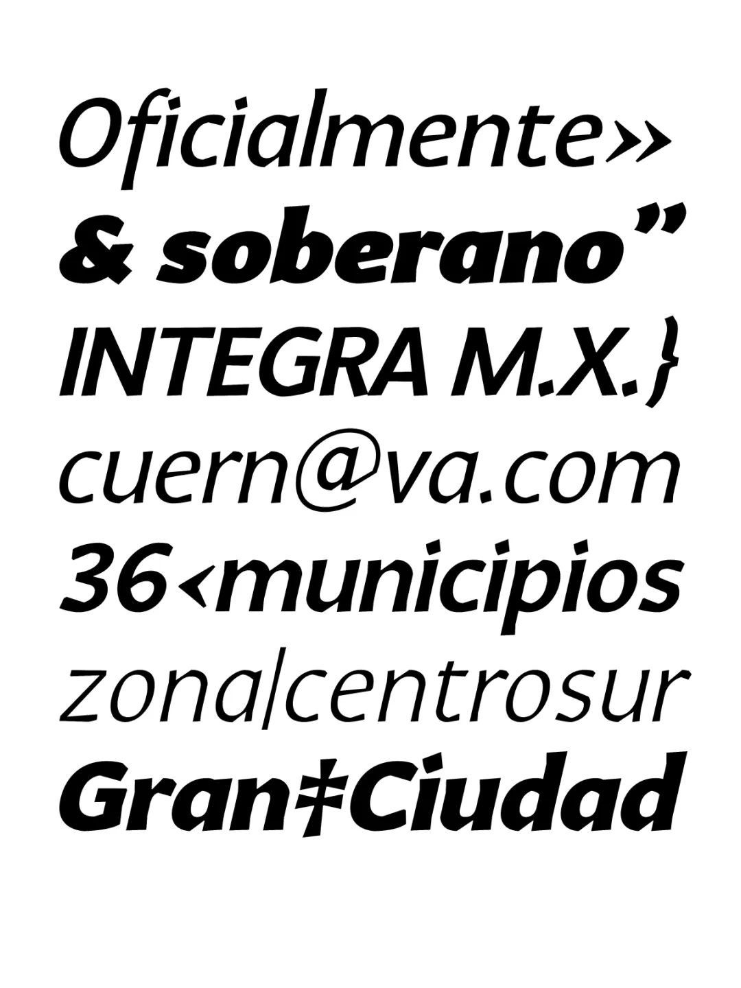 Specimen Amate Sans