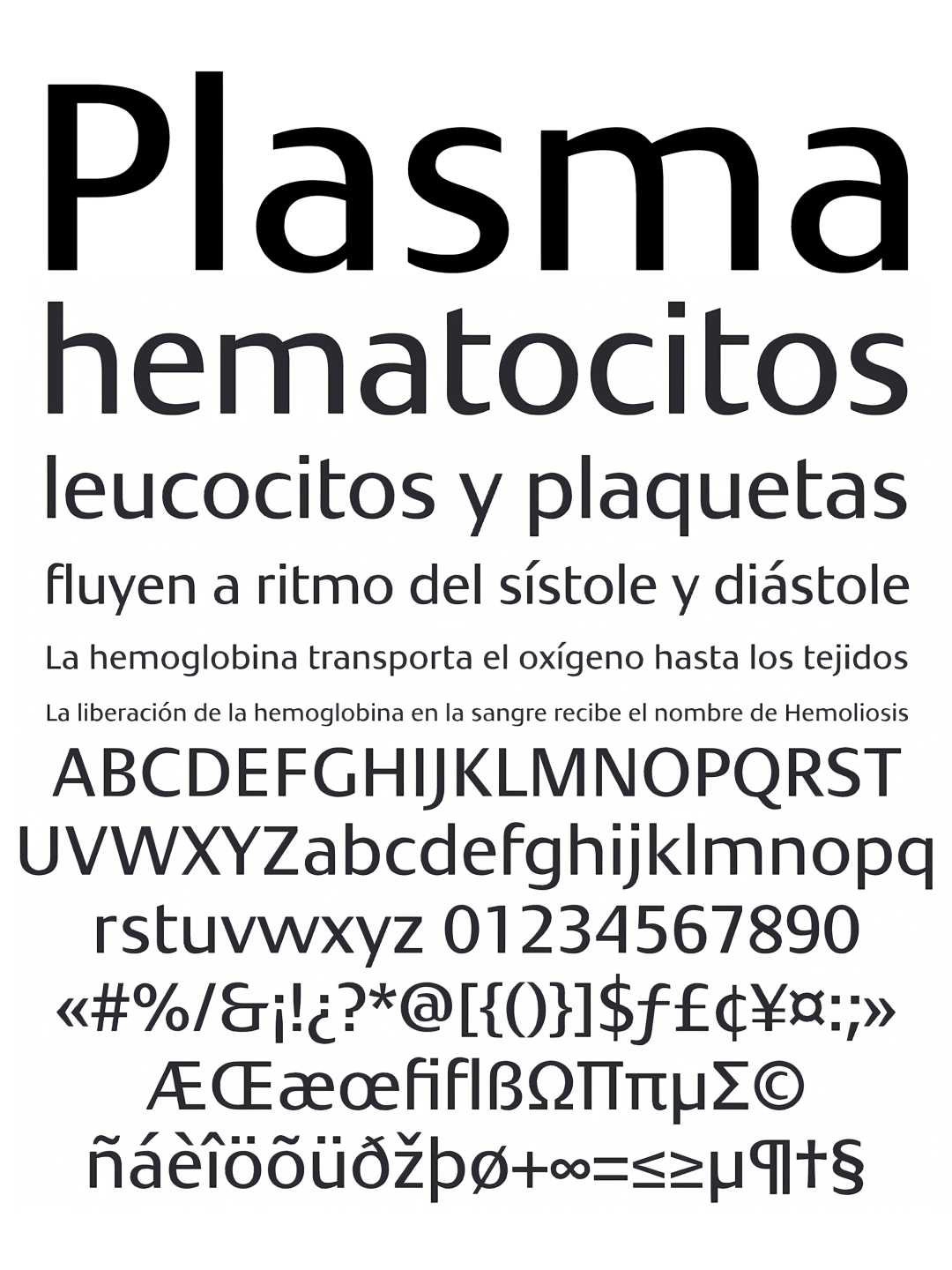 Specimen Plasma ExtraLight Condensed