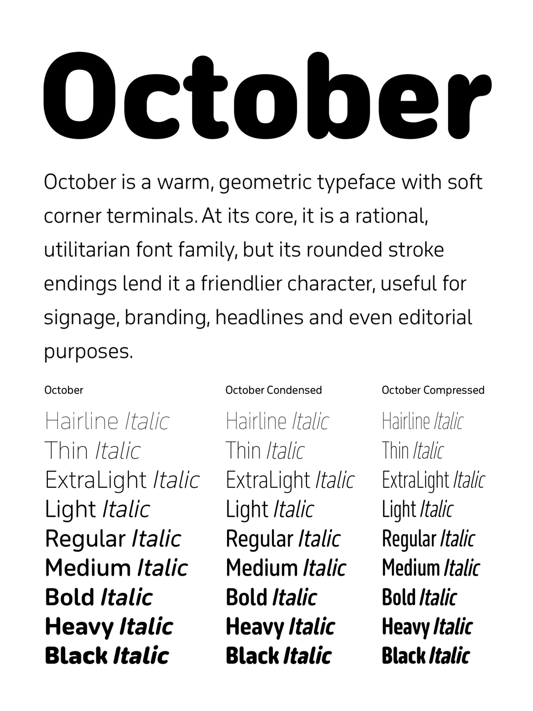 Specimen October