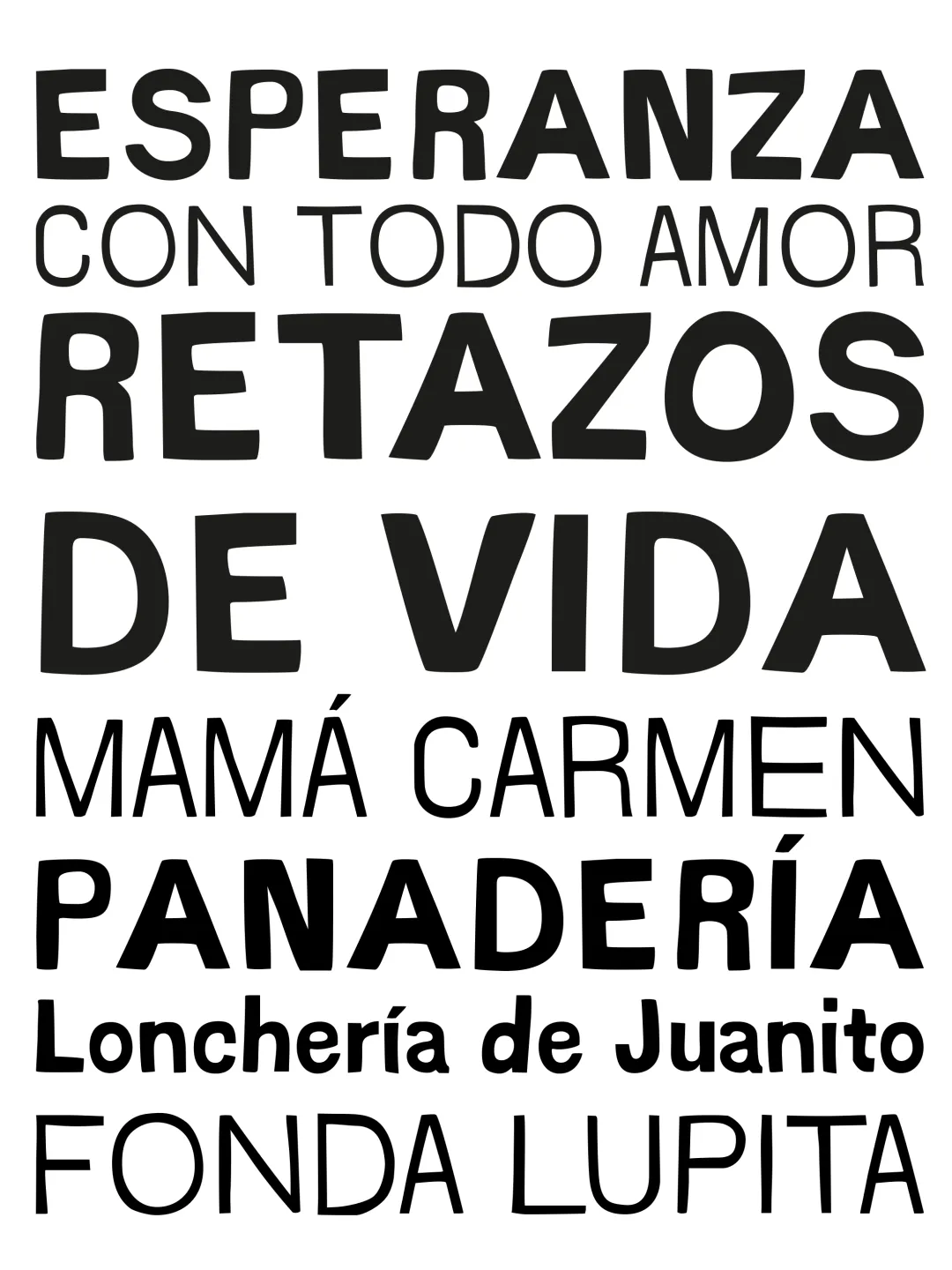 Specimen Esperanza Sans