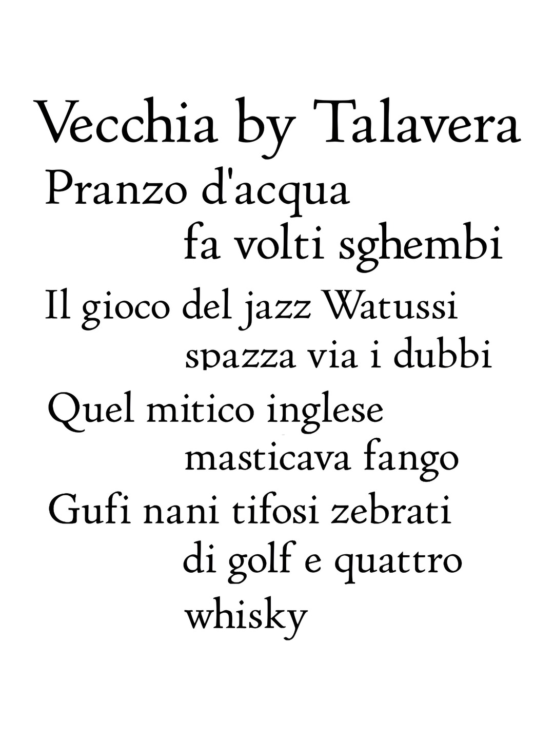 Specimen Vecchia