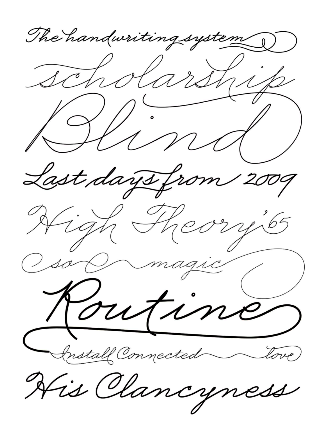 Specimen Business Penmanship