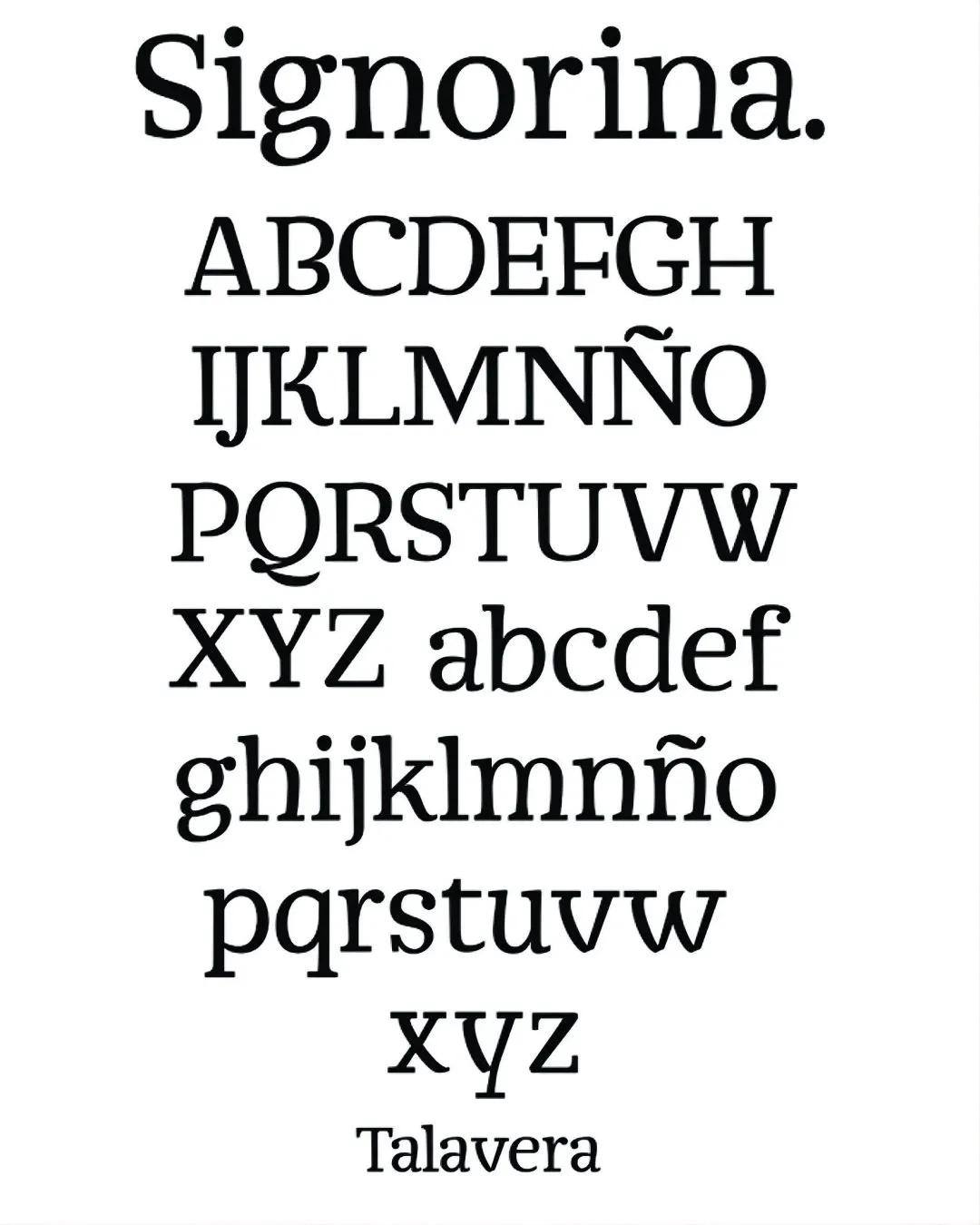 Specimen Signorina