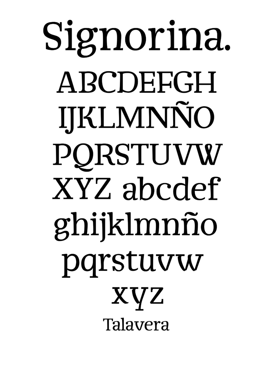 Specimen Signorina