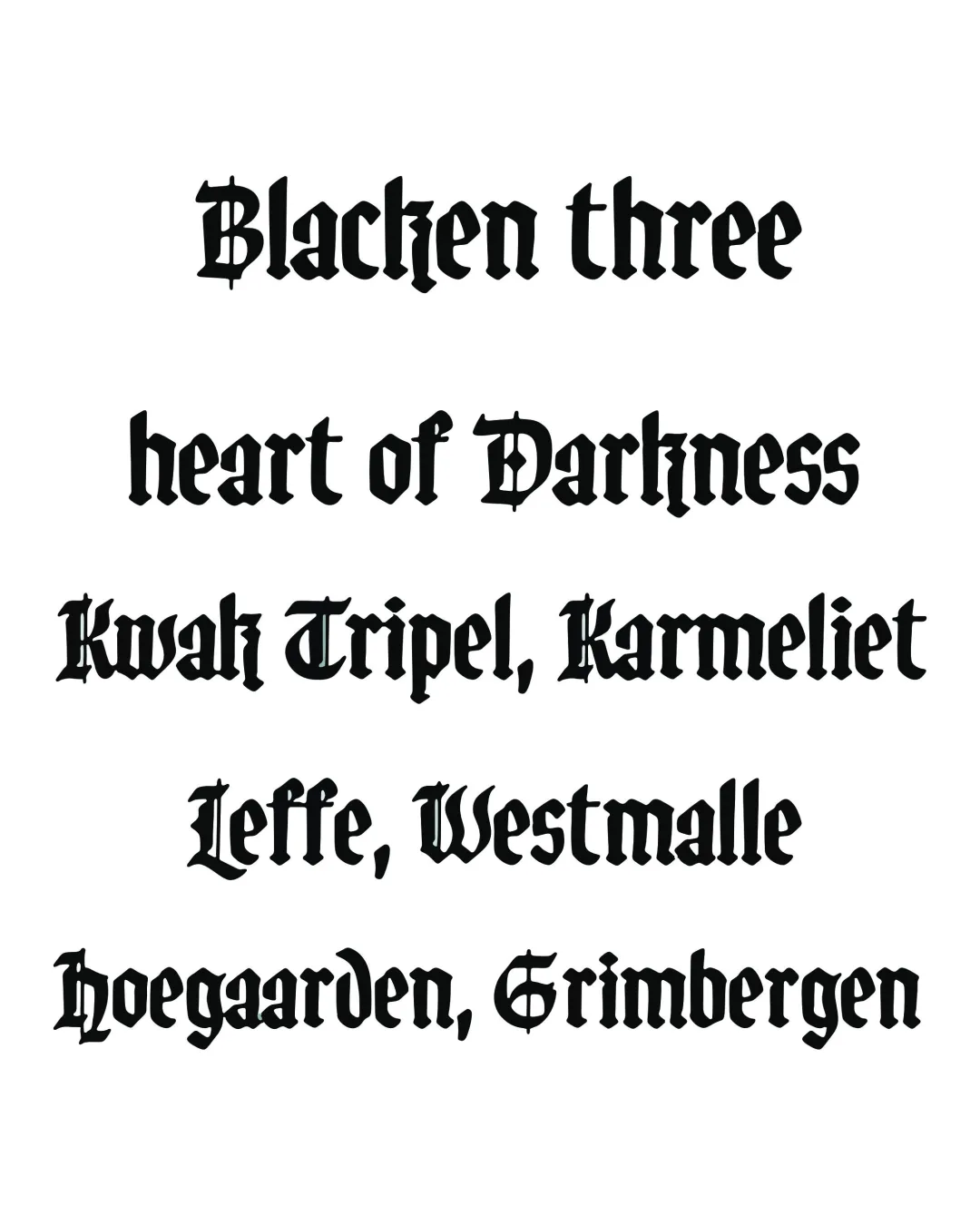 Specimen Blacken