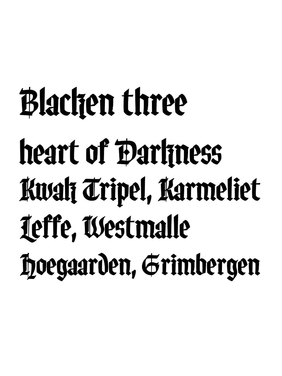 Specimen Blacken