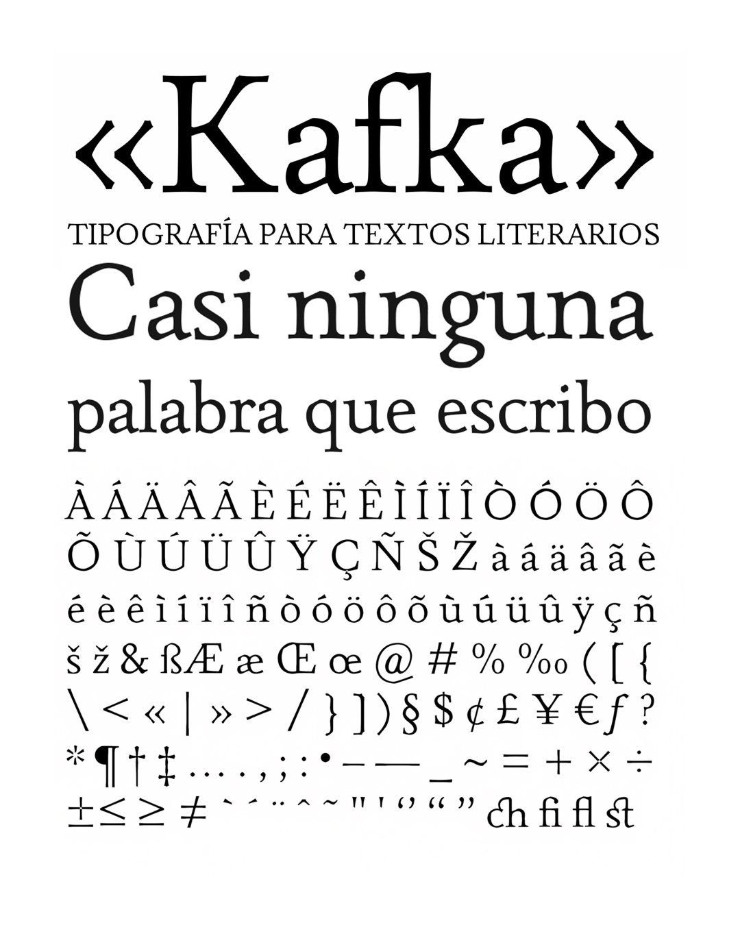 Specimen Kafka Regular
