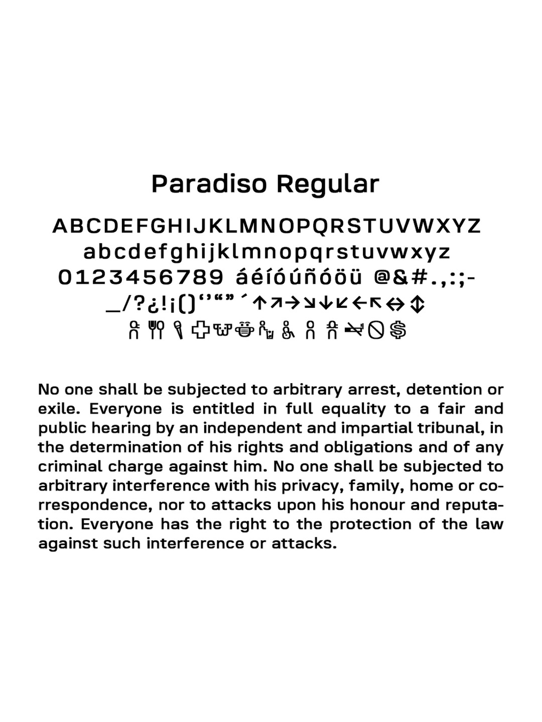 Specimen Paradiso Regular