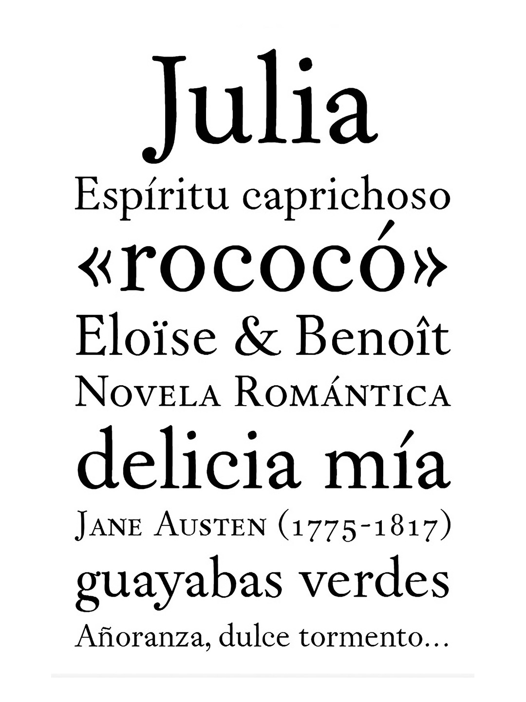 Specimen Julia