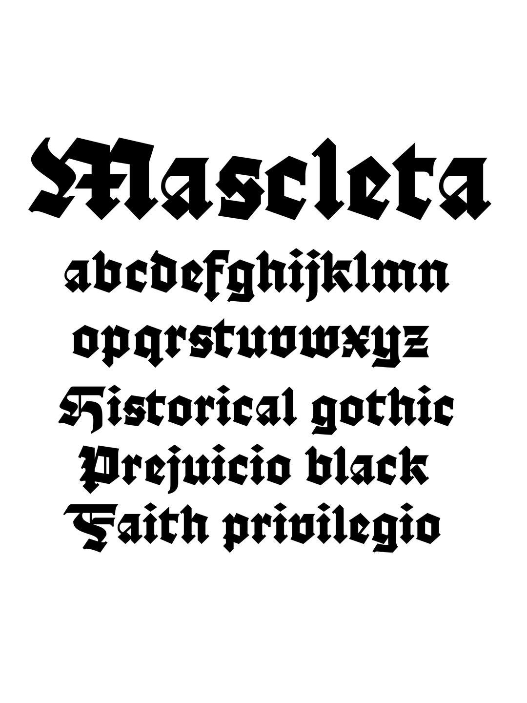 Specimen Mascleta