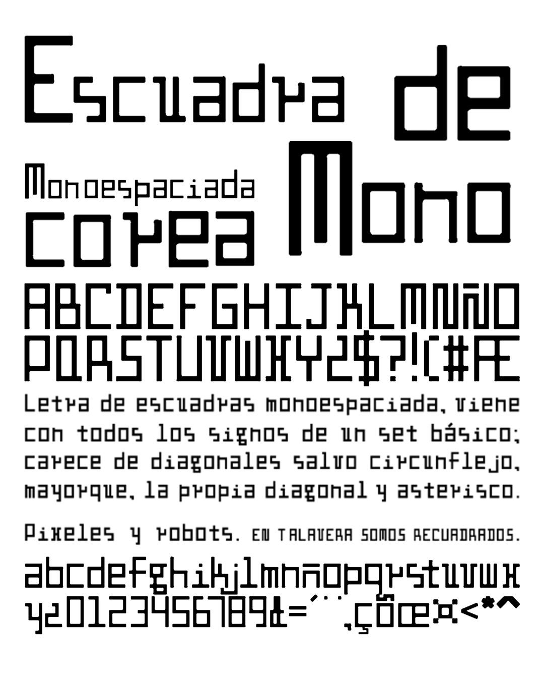 Specimen Escuadra mono