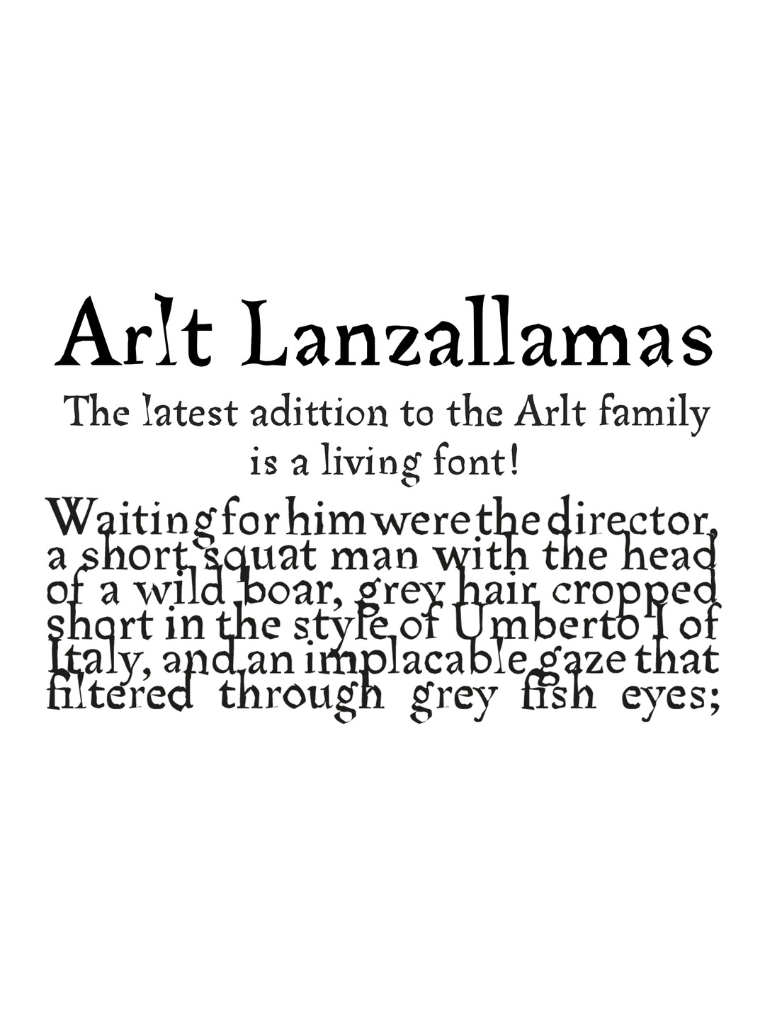 Specimen Arlt Lanzallamas