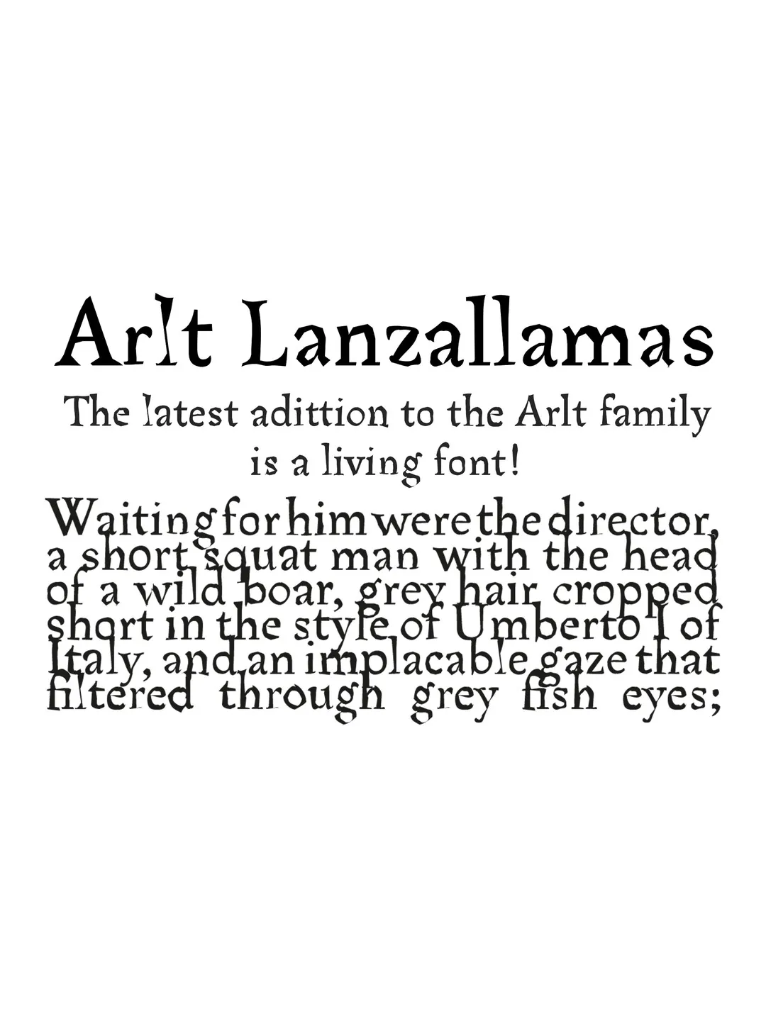 Specimen Arlt Lanzallamas