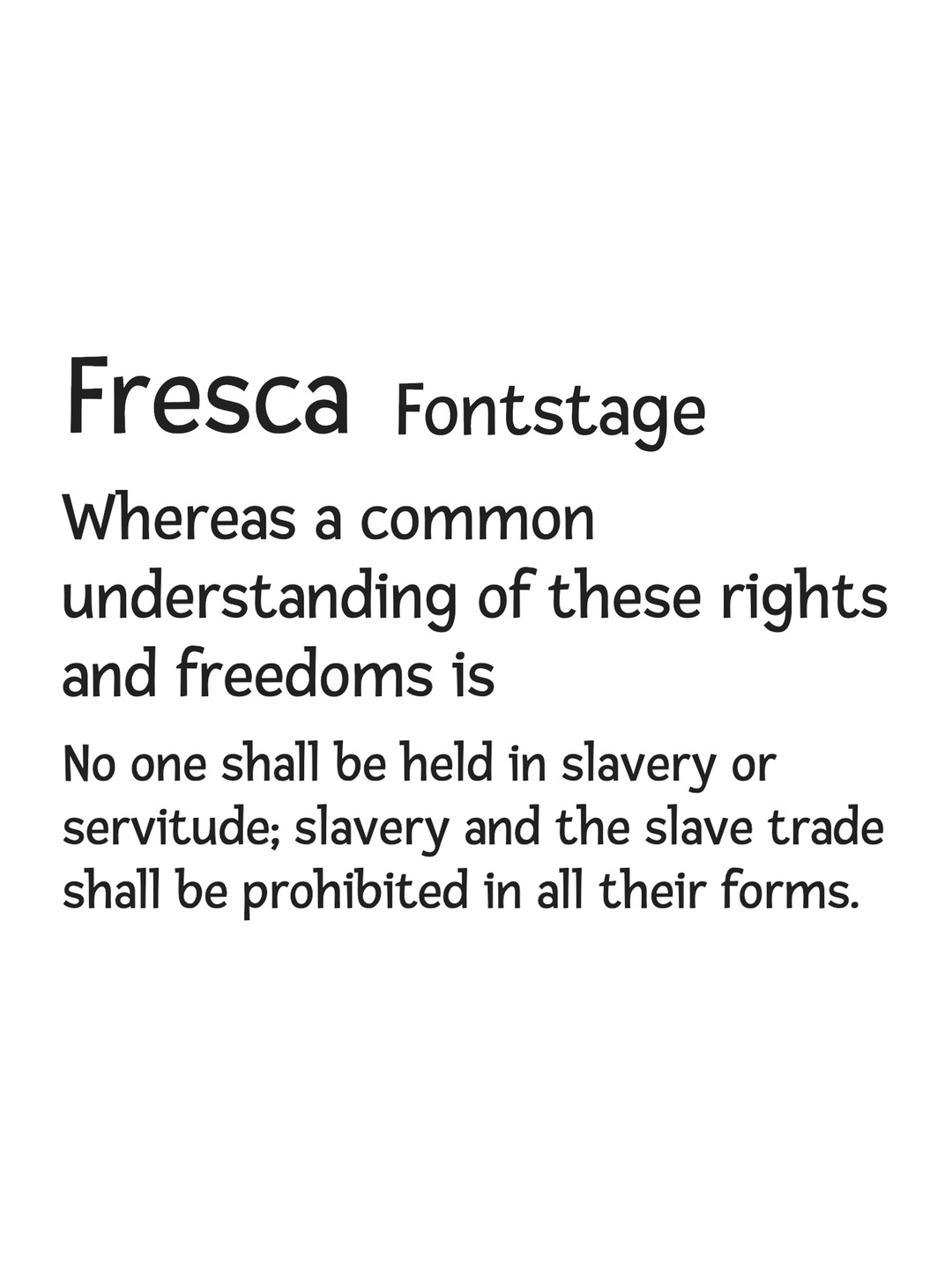 Specimen Fresca