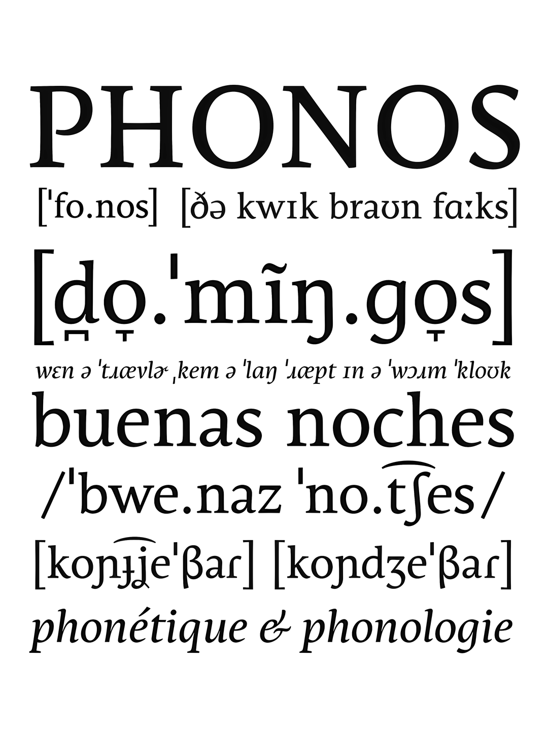 Specimen Phonos