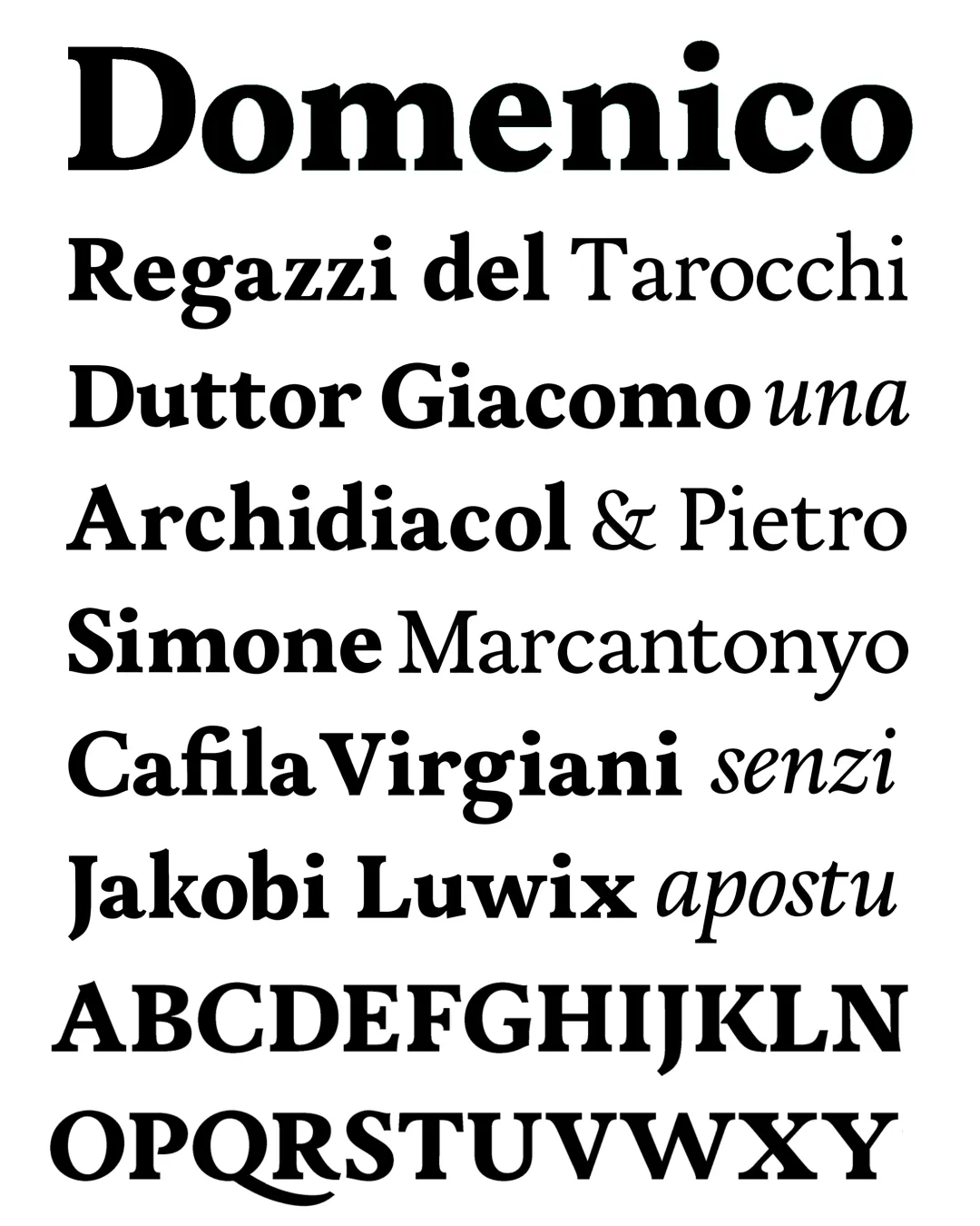 Specimen Demenico